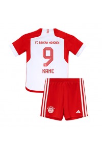 Bayern Munich Harry Kane #9 Babyklær Hjemme Fotballdrakt til barn 2023-24 Korte ermer (+ Korte bukser)
